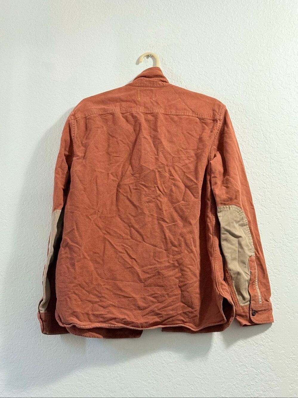 L.L. BEAN X TODD SNYDER Chamois Shirt button down orange russet Large - Picture 2 of 3